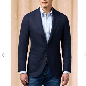NWT Spier and Mackay Guabello Italia Slim Regular Sportcoat Jacket, Navy Size 36